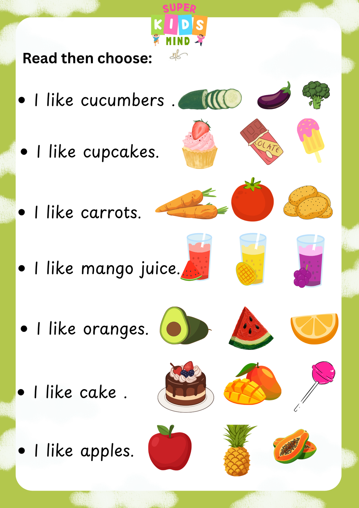 Reading Fluency (Comprehension strips)